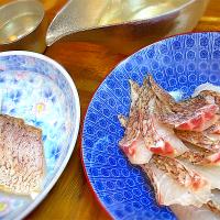 鯛のお刺身&炙り✨🐟